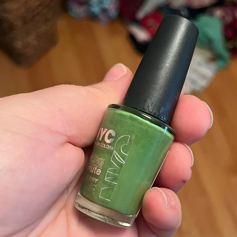 NYC New York Color Minute‎ Quick Dry Nail polish Discontinued- High Line Green